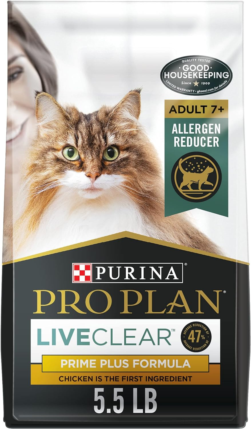 Allergen Reducing, Weight Control Dry Cat Food, LIVECLEAR Chicken and Rice Formula