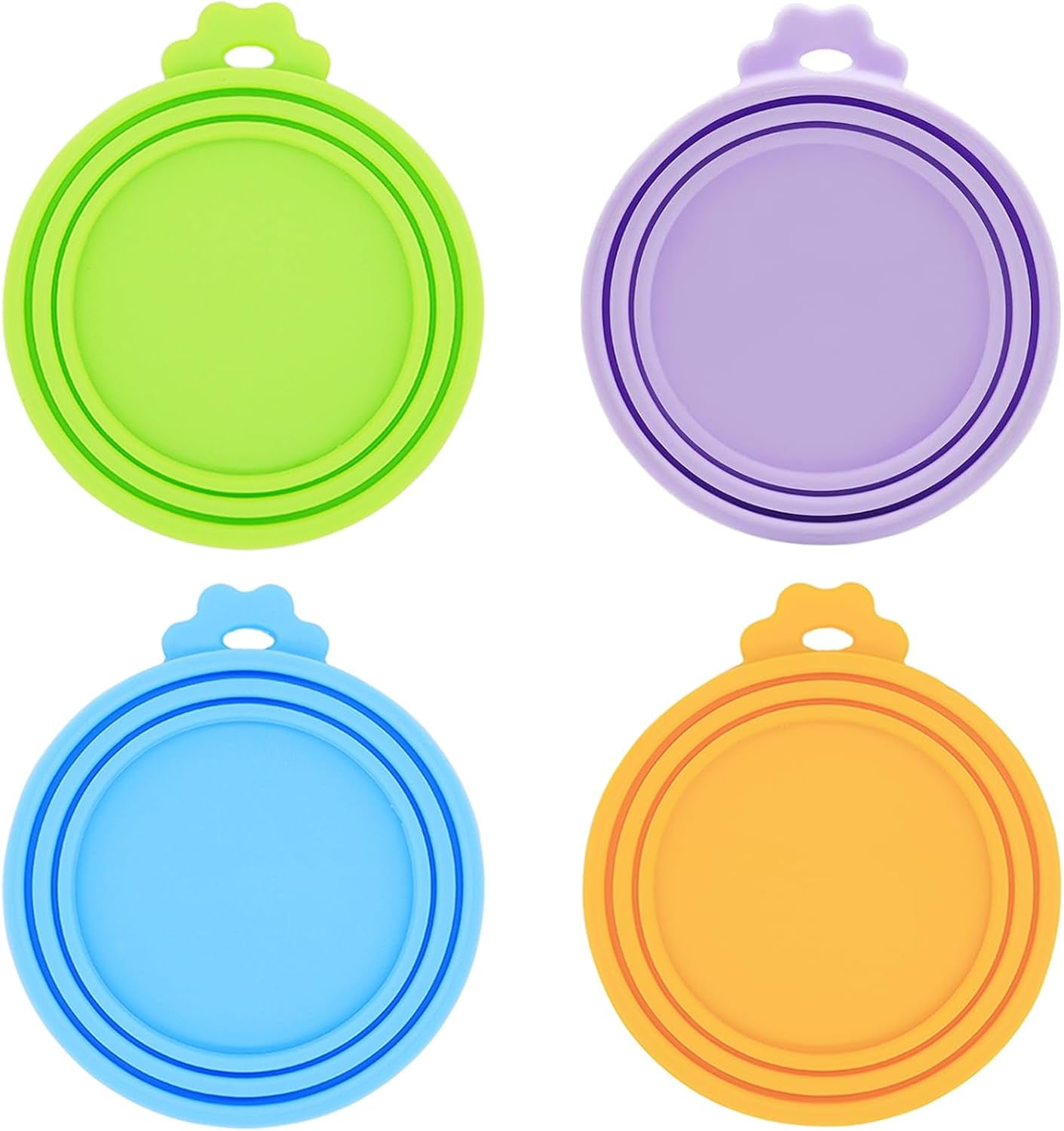 Food Can Lids, 4 Pcs Silicone Pet Food Can Covers for Cat Food, One Can Cap Fit Most Standard Size Cat Food Canned(Multicolor)…