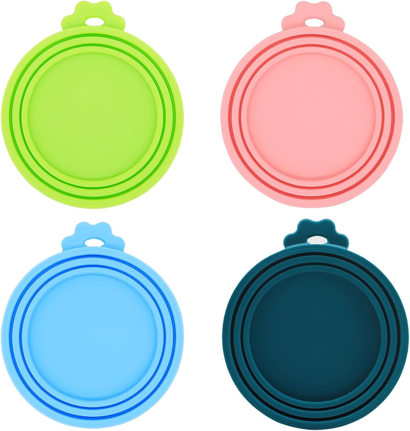 Food Can Lids, 4 Pcs Silicone Pet Food Can Covers for Cat Food, One Can Cap Fit Most Standard Size Cat Food Canned(Multicolor)…
