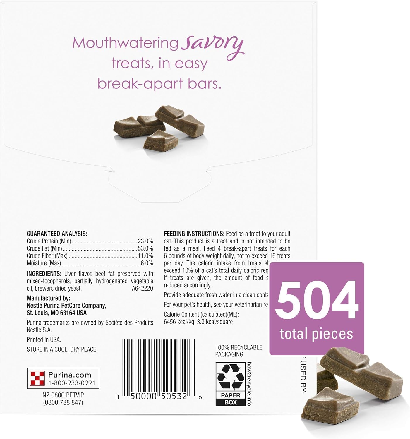 Purina Limited Ingredient Cat Treats, Savory Cravings Beef Flavor