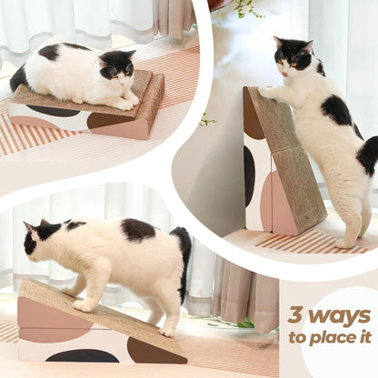 Cat Scratcher Cardboard, Kitty Cat Scratching Pad Recycle Corrugate Scratcher