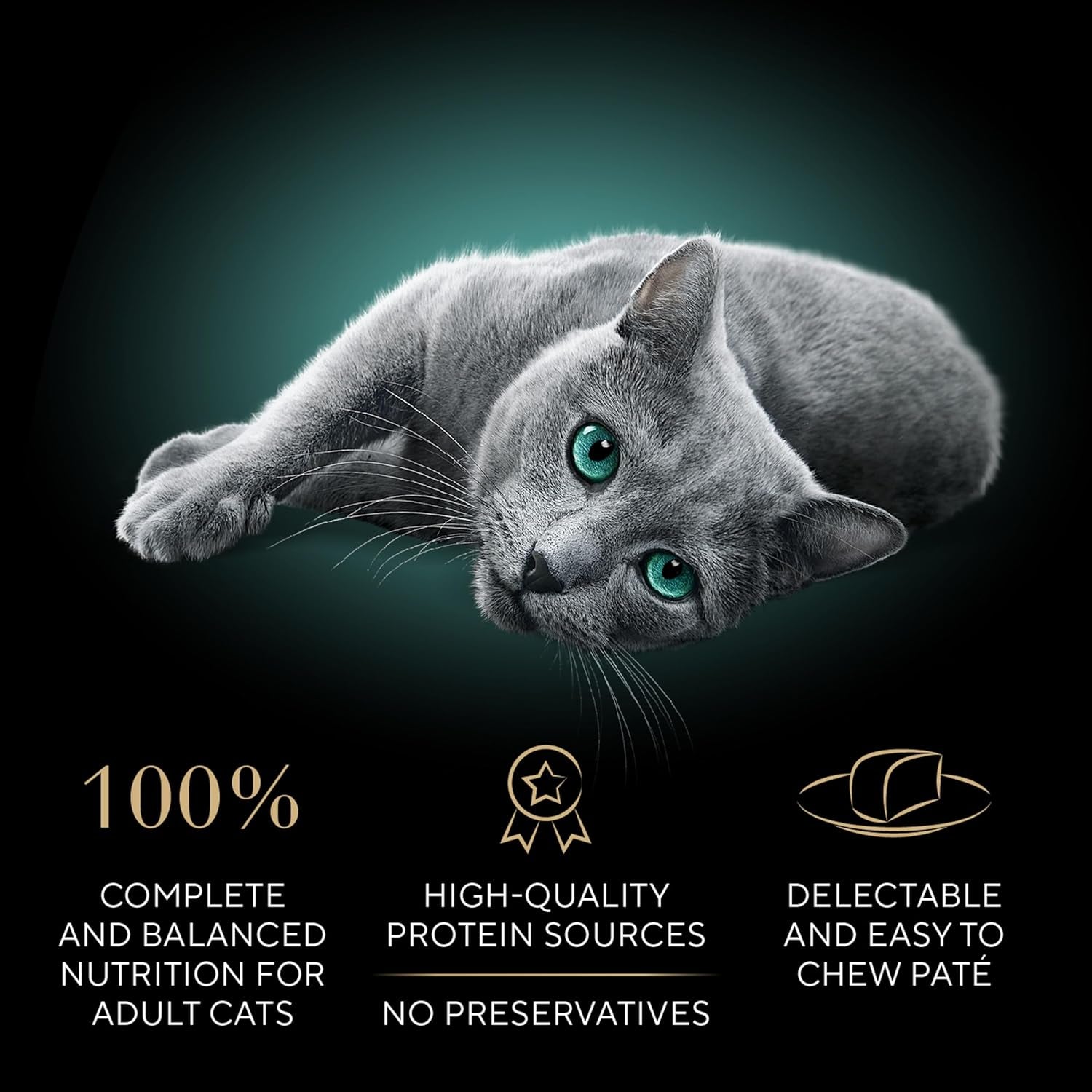 Perfect Portions Wet Cat Food Pate with Sustainable Salmon, Signature Seafood Entree, and Tender White Fish and Tuna Entree Variety Pack