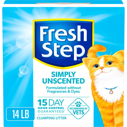 Simply Unscented Clumping Cat Litter, 14 Lbs