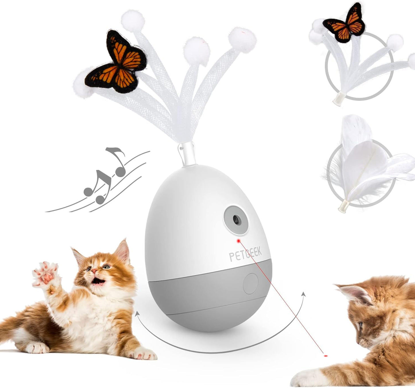 Hidey Mouse Electronic Interactive Cat Toy, Hide Mouse Cat Toy with Squeaky Mouse, Automatic Cat Toys with Catnip Filled Hidey Mouse, Cat Toys Interactive for Indoor Cats Play