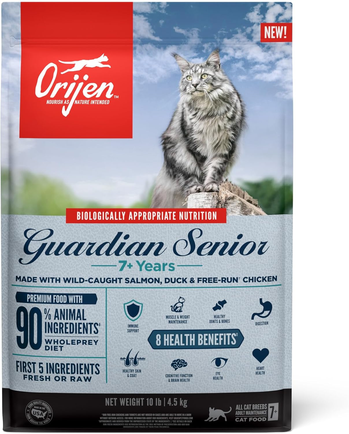 Original Cat, Grain Free Dry Cat Food for All Life Stages, with Wholeprey Ingredients, 4Lb