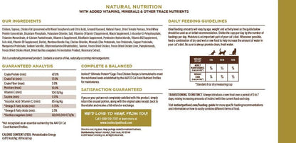 Ultimate Protein Grain Free Cage Free Chicken Recipe Natural Dry Cat Food