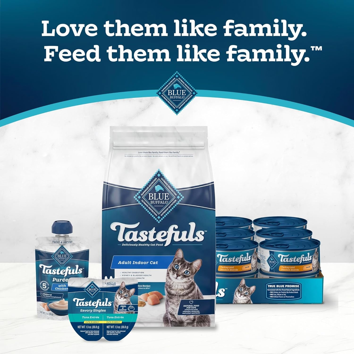 Tastefuls Natural Dry Food for Adult Indoor Cats, Chicken & Brown Rice Recipe