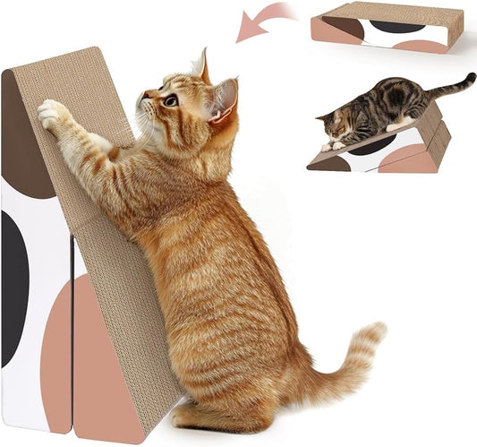 Cat Scratcher Cardboard, Kitty Cat Scratching Pad Recycle Corrugate Scratcher