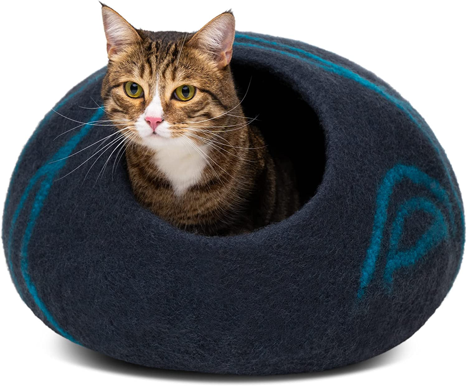 Cat Cave – Premium Felt Cat Bed for Indoor Cats, Handmade 100% Merino Wool