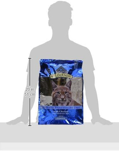 Blue Buffalo Wilderness Nature'S Evolutionary Diet High-Protein, Grain-Free Natural Dry Food for Adult Cats, Chicken