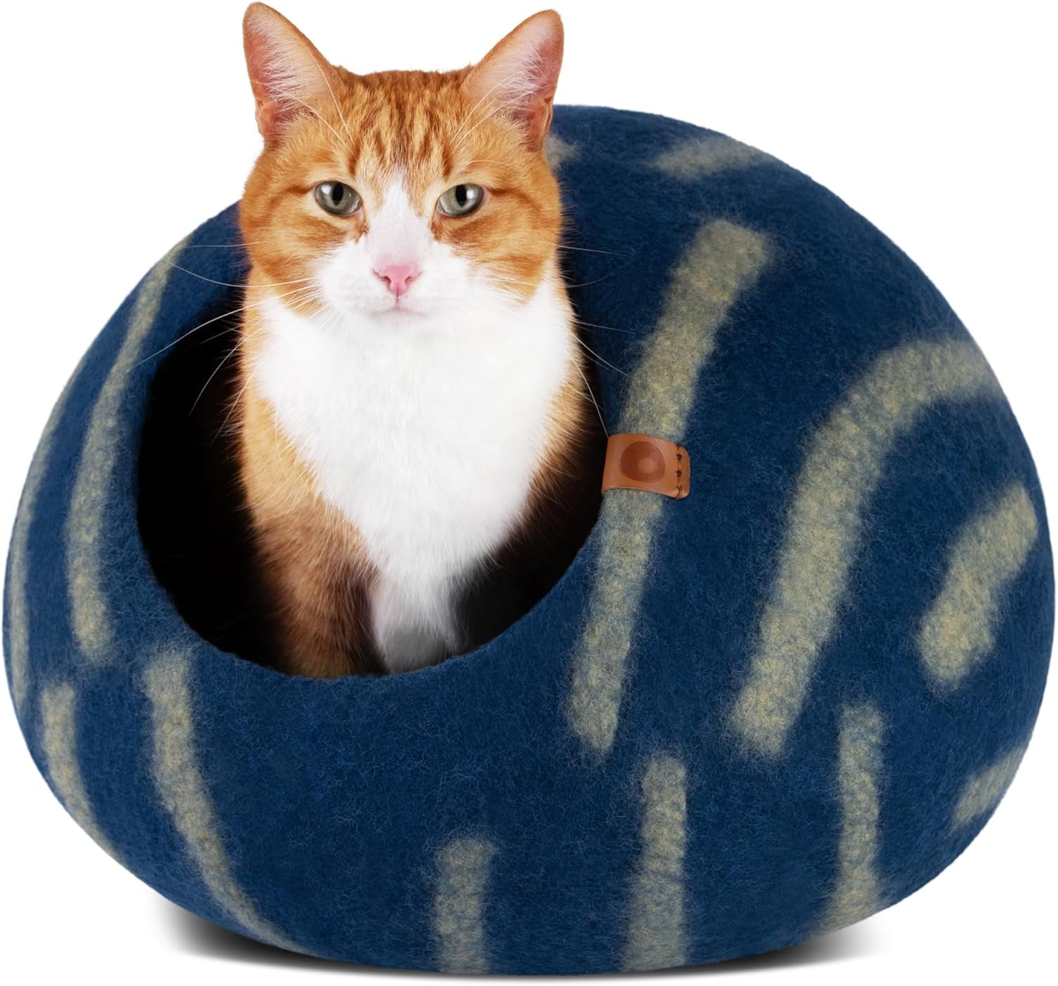 Cat Cave – Premium Felt Cat Bed for Indoor Cats, Handmade 100% Merino Wool