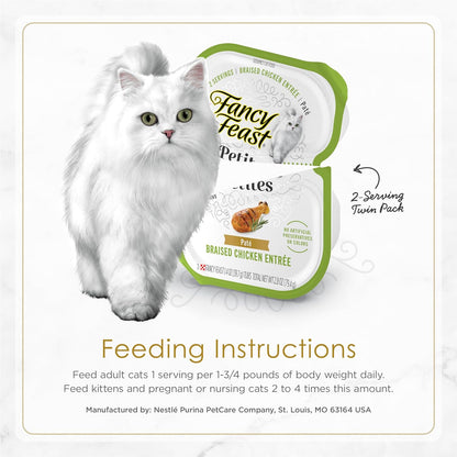 Purina  Gourmet Wet Cat Food Variety Pack, Petites Pate Collection, Break-Apart Tubs