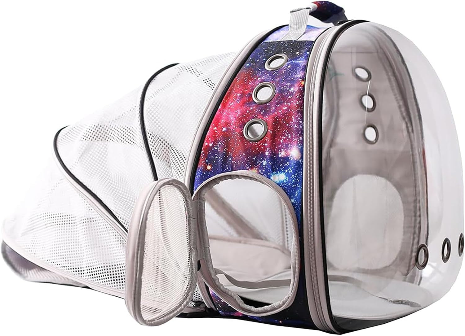 Cat Travel Backpack with Fan, Fit up to 12 Lbs, Space Capsule Astronaut Clear Bubble Window Pet Backpack for Cats