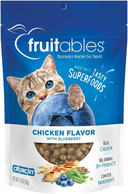 Cat Treats – Crunchy Treats for Cats – Healthy Low Calorie Treats Packed with Protein – Free of Wheat, Corn and Soy – Made with Real Salmon with Cranberry – 2.5 Ounces