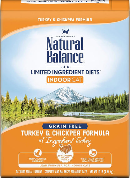 Limited Ingredient Adult Grain-Free Dry Cat Food, Reserve Duck & Green Pea Recipe, 10 Pound (Pack of 1)