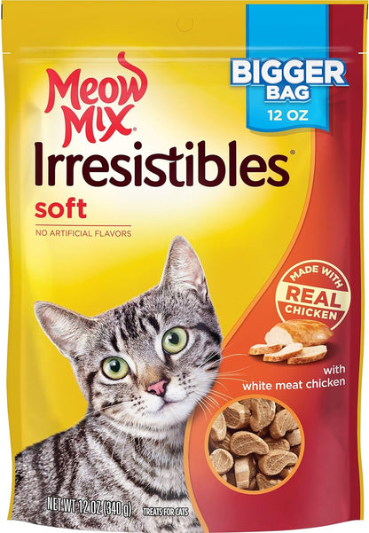 Irresistibles Soft Cat Treats, White Meat Chicken, 12 Ounce