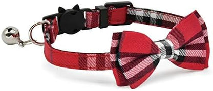 2 Pack/Set Cat Collar Breakaway with Cute  and Bell for Kitty and Some Puppies, Adjustable from 7.8-10.5 Inch