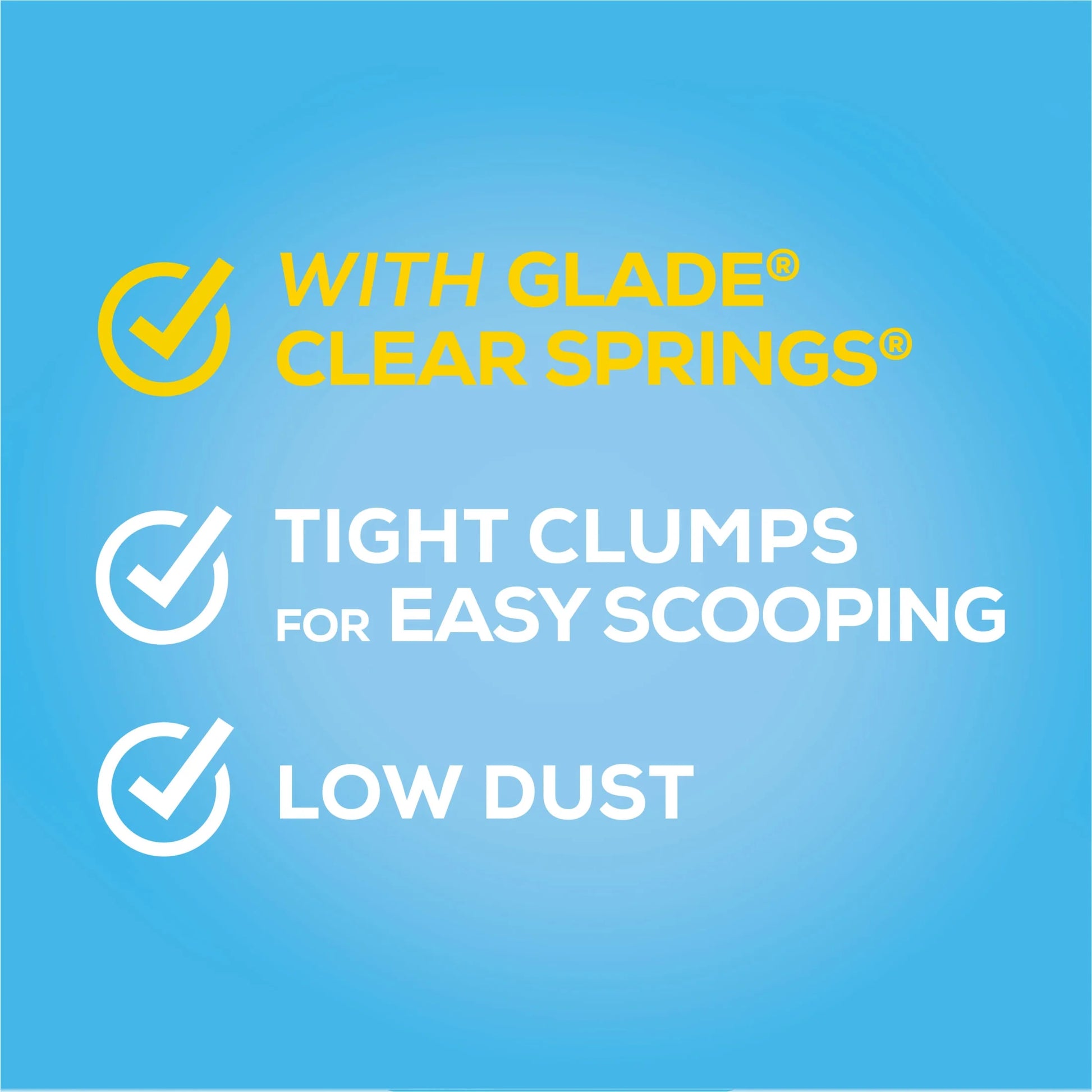 Purina Clumping Cat Litter, Glade Clear Springs Deodorizing, Low Dust