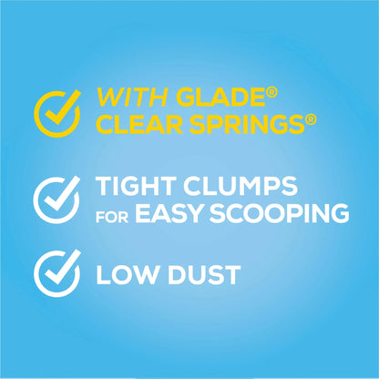 Purina Clumping Cat Litter, Glade Clear Springs Deodorizing, Low Dust