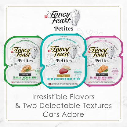 Purina  Gourmet Pate Wet Cat Food, Petites Tender Beef Entree - (Pack of 12) 2.8 Oz. Tubs