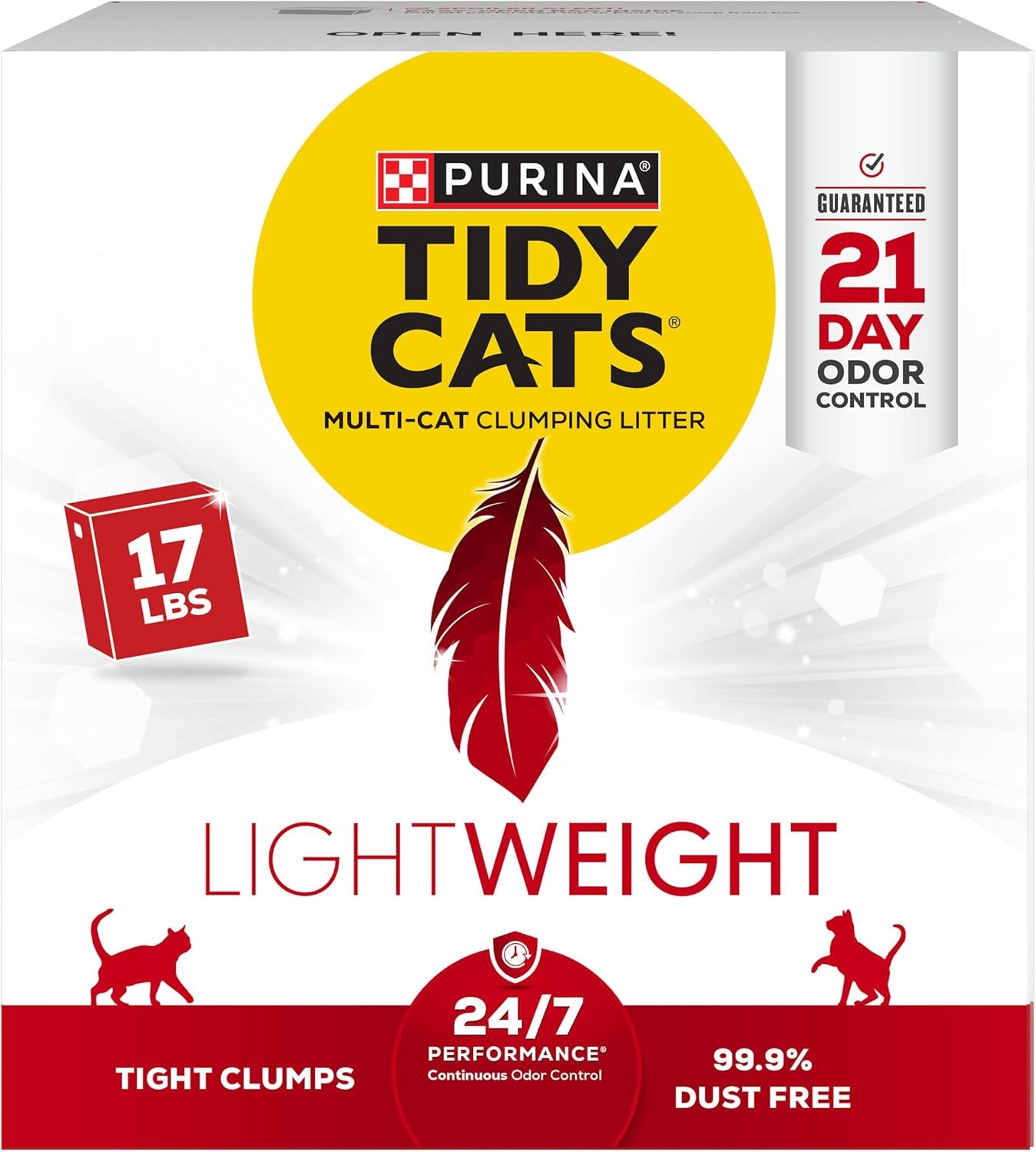 Purina  Multi Cat, Low Dust, Clumping Cat Litter, Lightweight 4-In-1 Strength - 17 Lb. Box