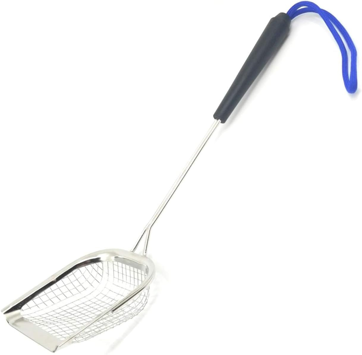 Square Cat Scooper for Litter Box - Stainless Steel Long Metal Cat Litter Scoop (Scoop)