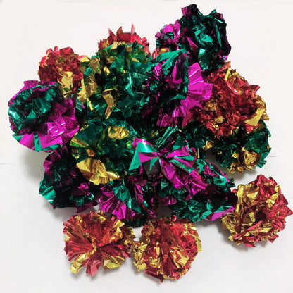 Original Mylar Crinkle Balls Cat Toys