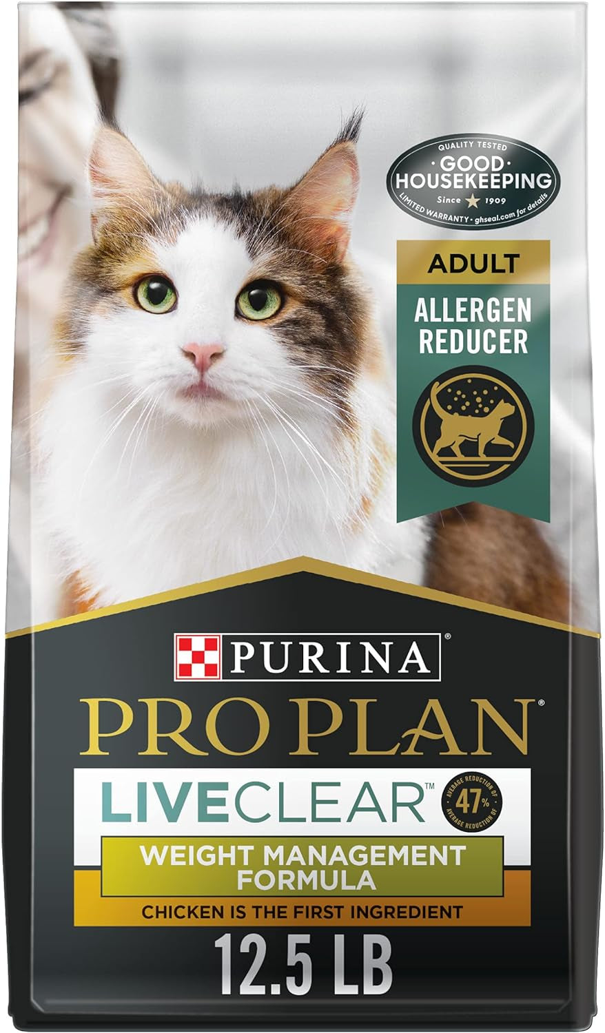 Allergen Reducing, Weight Control Dry Cat Food, LIVECLEAR Chicken and Rice Formula