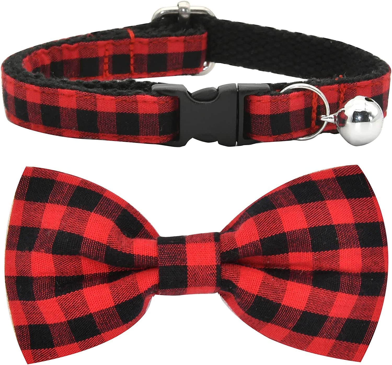 Cat Breakaway Collar Bow Tie with Bell