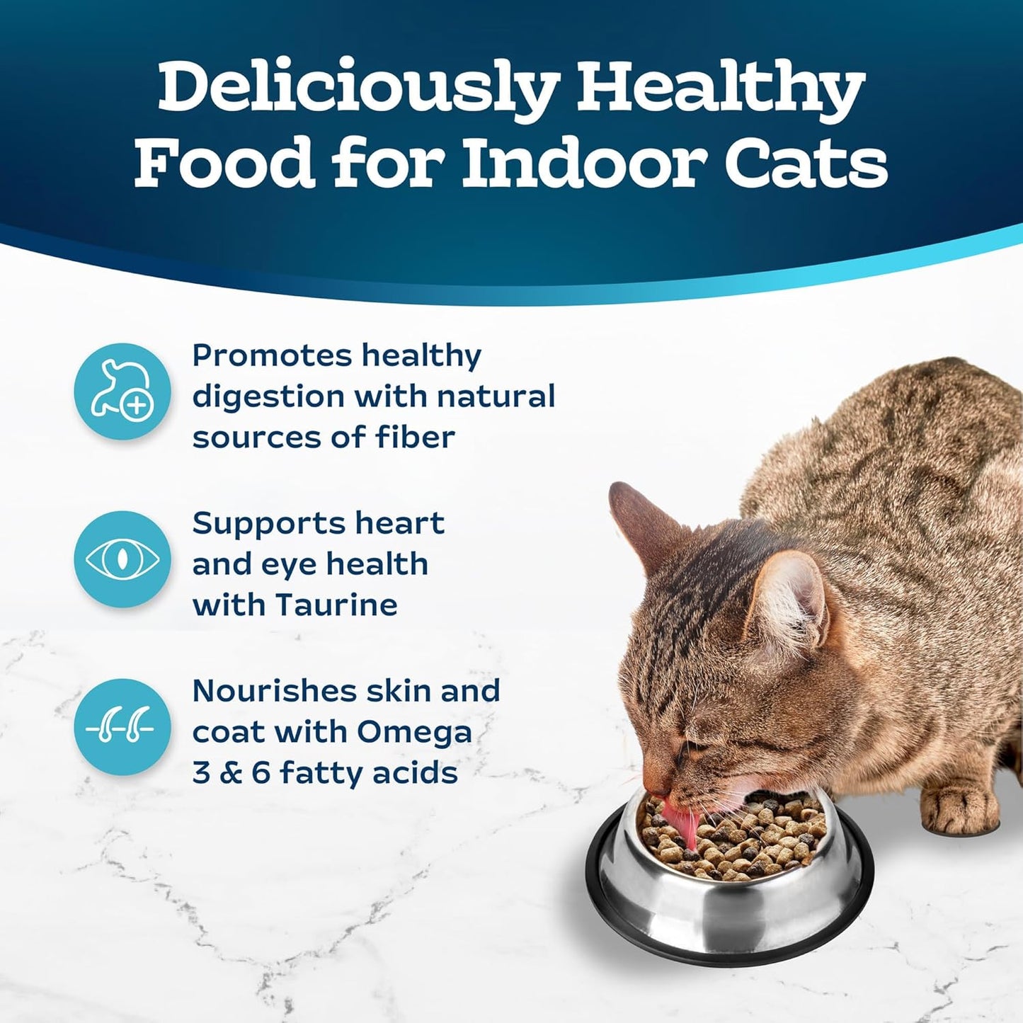 Tastefuls Natural Dry Food for Adult Indoor Cats, Chicken & Brown Rice Recipe