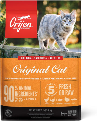 Original Cat, Grain Free Dry Cat Food for All Life Stages, with Wholeprey Ingredients, 4Lb