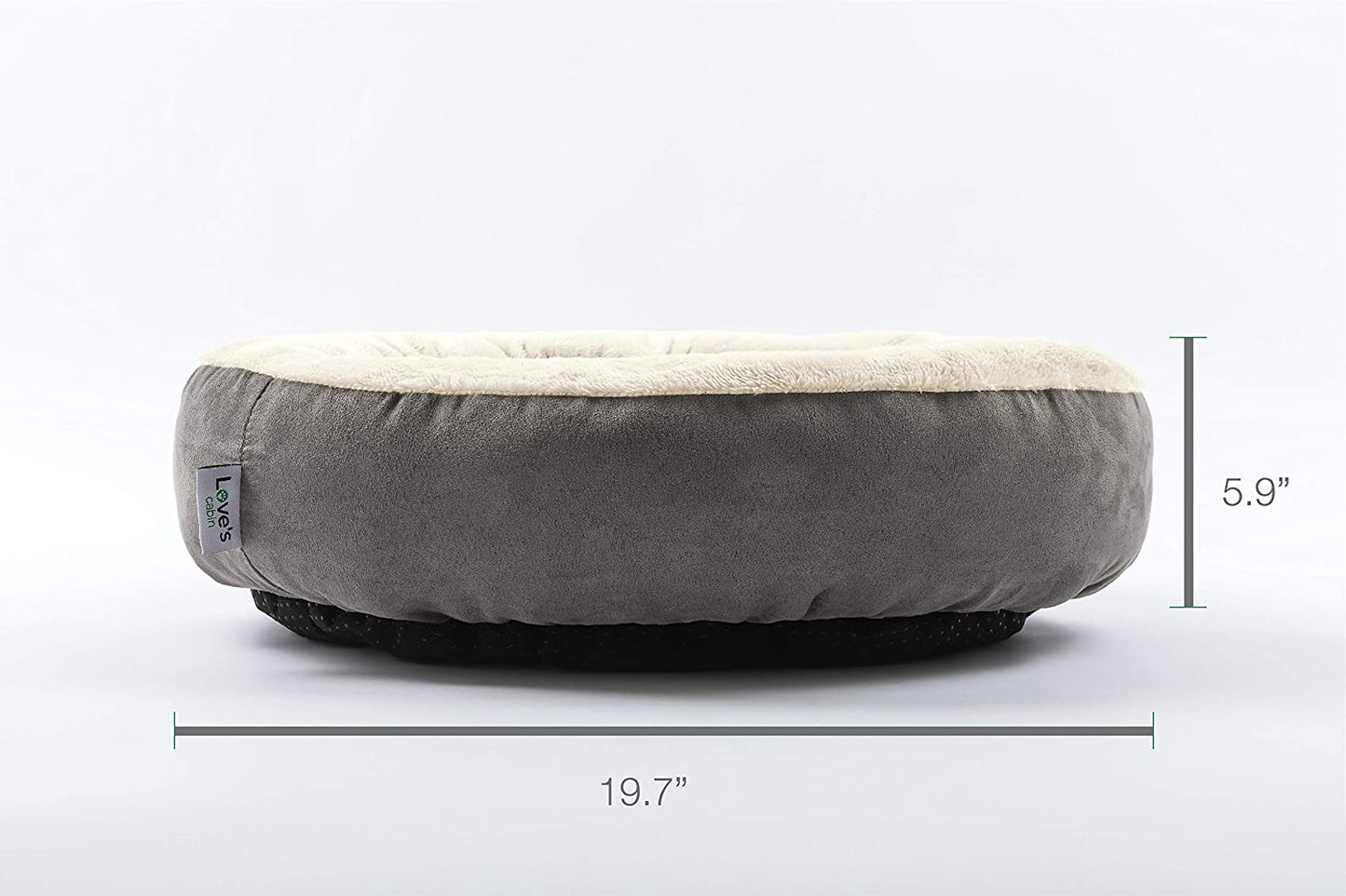 Round Donut Cat Cushion Bed, Anti-Slip & Water-Resistant Bottom, Super Soft Durable Fabric Pet Beds, Washable