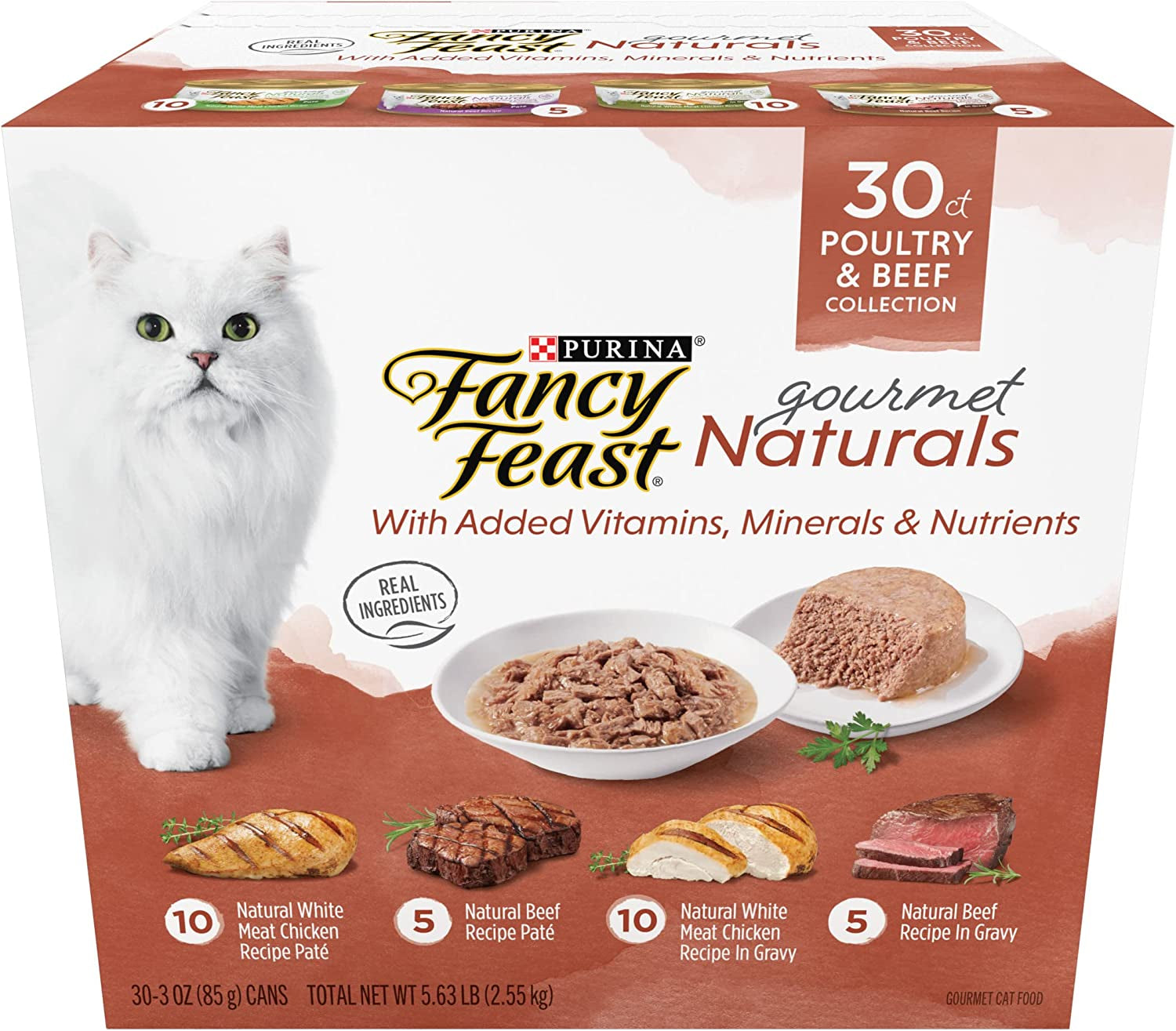 Purina  Gourmet Wet Cat Food Variety Pack, Petites Pate Collection, Break-Apart Tubs