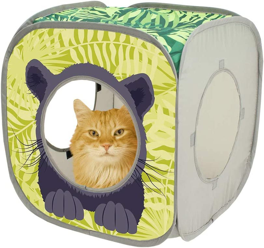 Safari Jungle Collapsible Cat Toy Collection, Cube