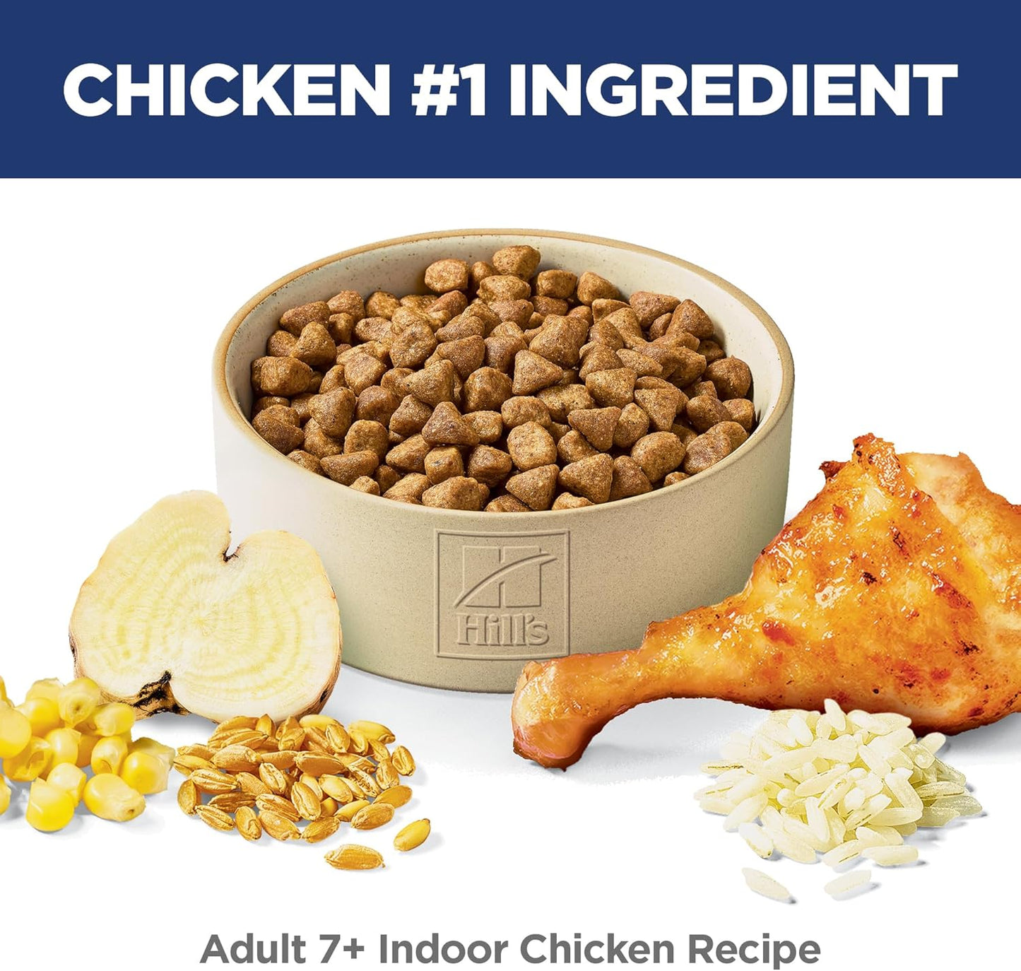 Indoor, Senior Adult 7+, Easy Litter Box Cleanup, Dry Cat Food, Chicken Recipe