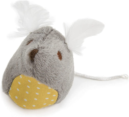 2 Count Mouse Mates Plush Catnip Cat Toys - Brown/Gray, 2 Count